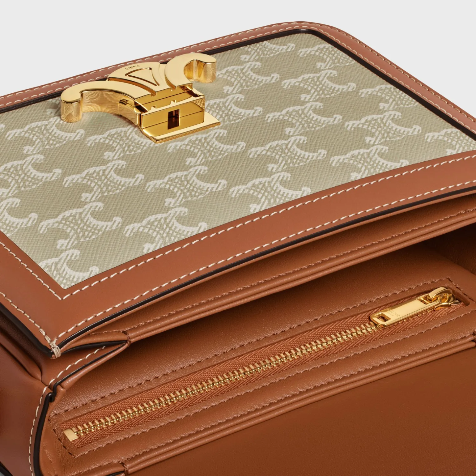 TEEN TRIOMPHE BAG in Triomphe Canvas and calfskin