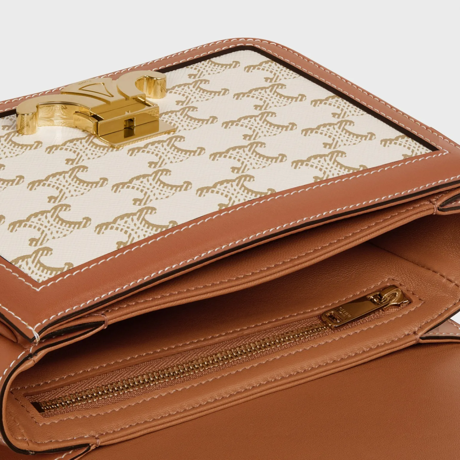 TEEN TRIOMPHE BAG in Triomphe Canvas and Calfskin