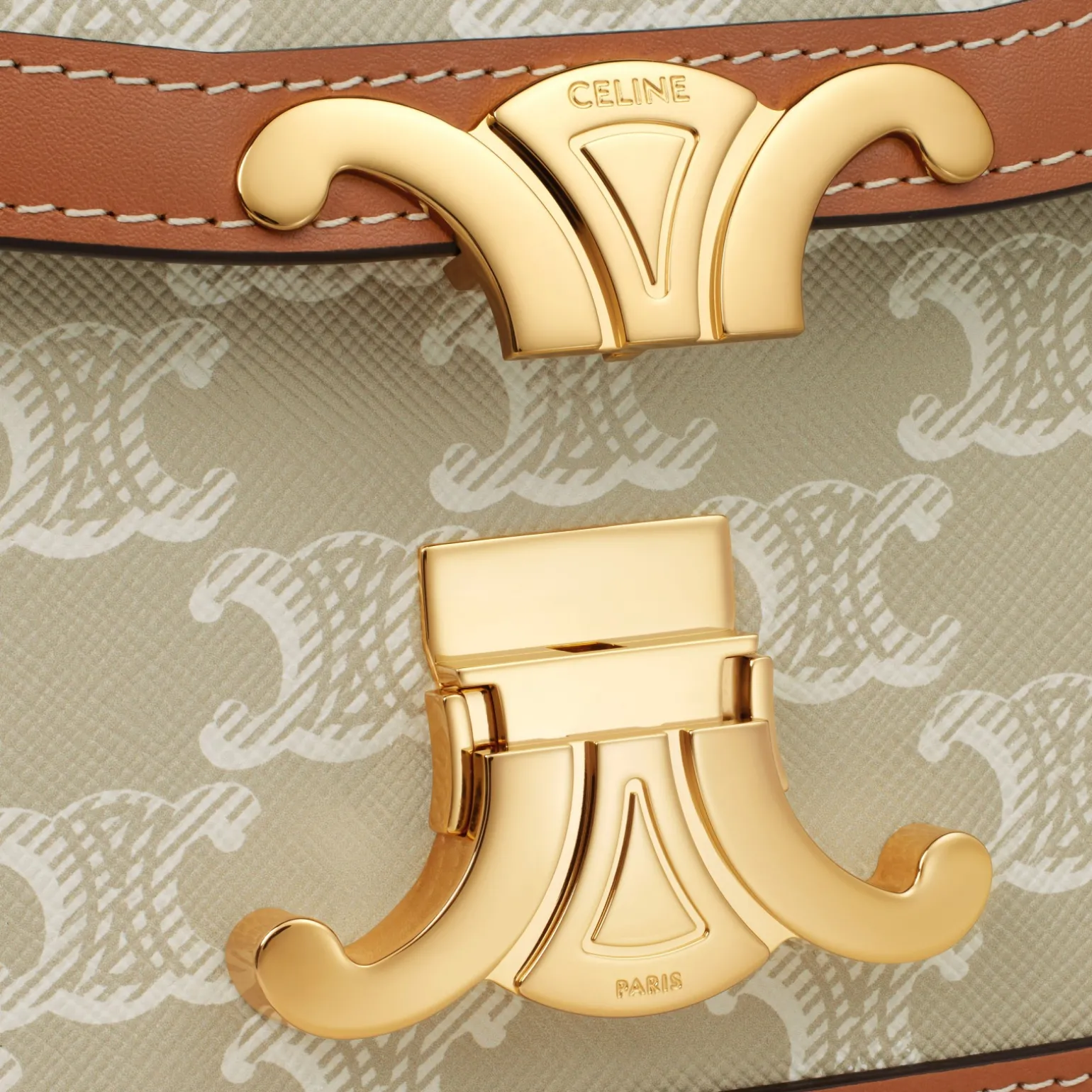 TEEN TRIOMPHE BAG in Triomphe Canvas and calfskin
