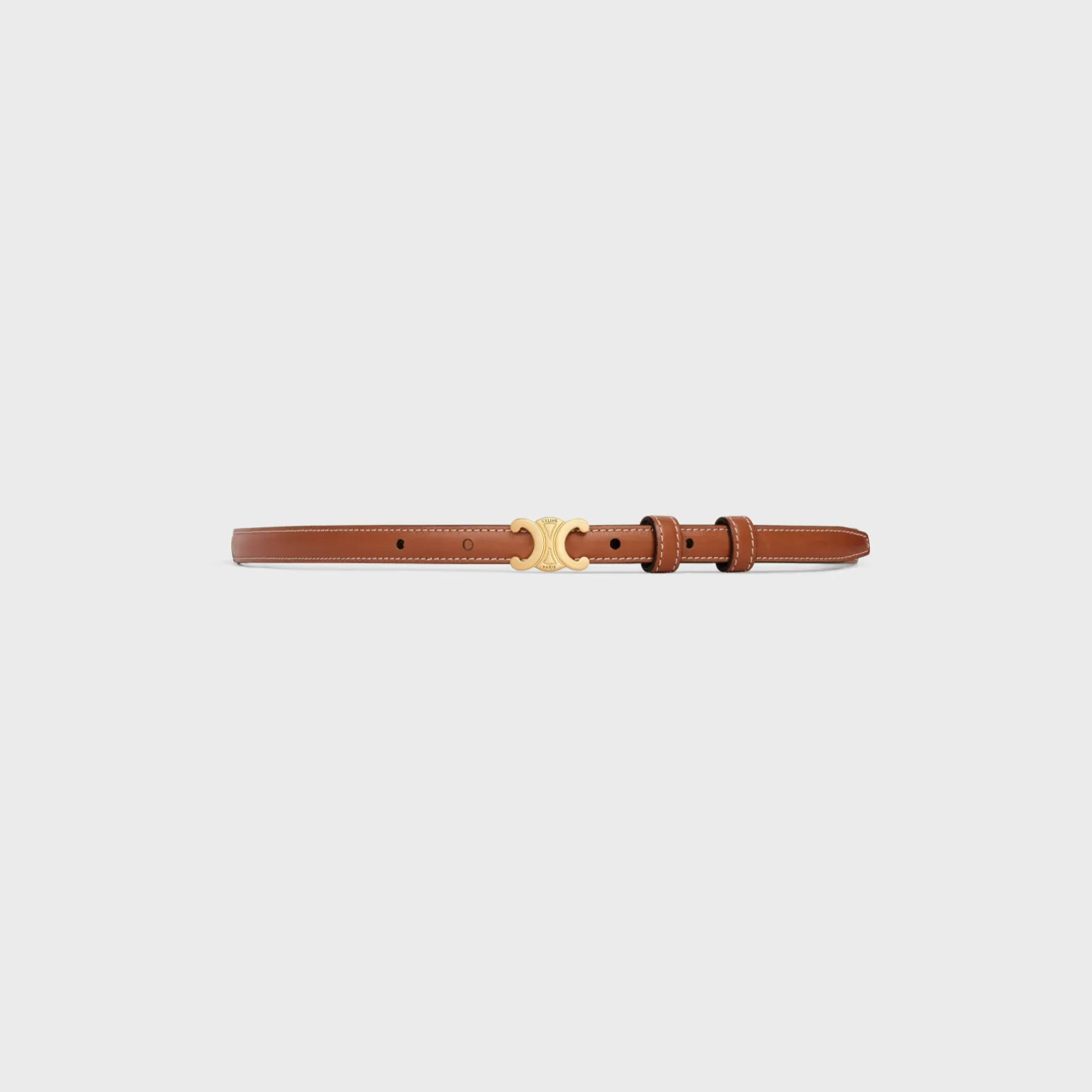 TEEN TRIOMPHE BELT in Natural Calfskin