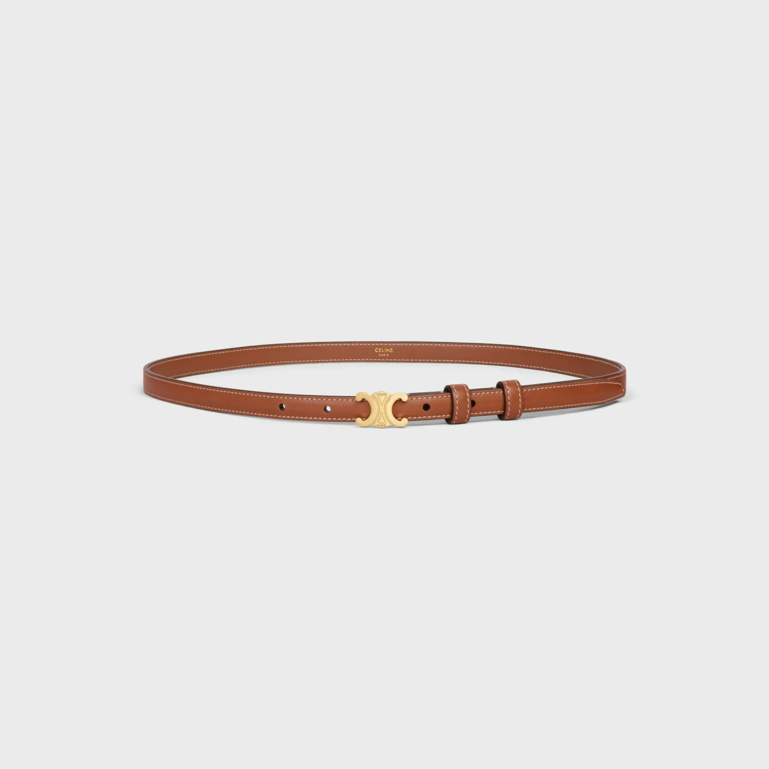 TEEN TRIOMPHE BELT in Natural Calfskin