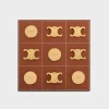 Tic Tac Toe in calfskin and brass