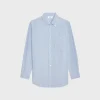 tomboy shirt in striped silk