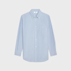 tomboy shirt in striped silk