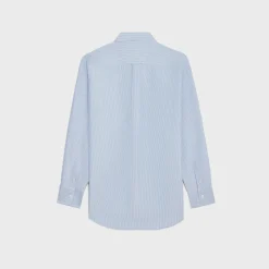 tomboy shirt in striped silk