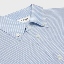 tomboy shirt in striped silk