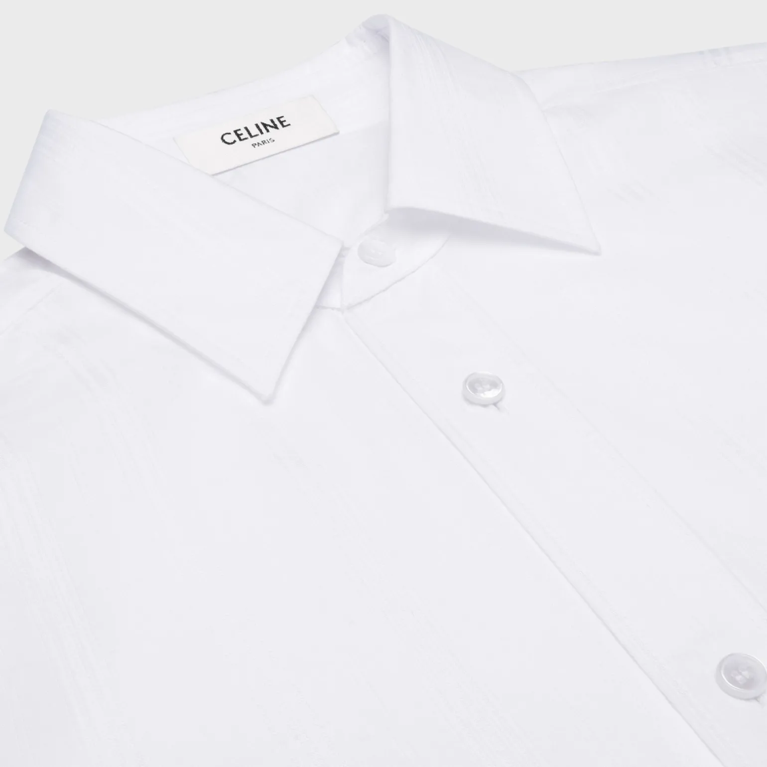 tommy shirt in striped cotton and linen