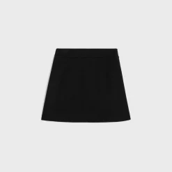 trapeze mini skirt in cashmere cloth