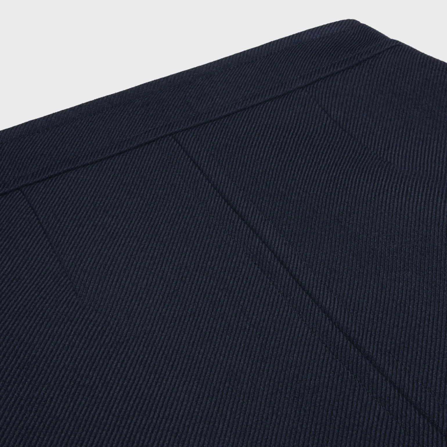 trapeze mini skirt in double faced wool tricotine