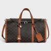 TRAVEL DOG BAG IN TRIOMPHE CANVAS AND CALFKSIN