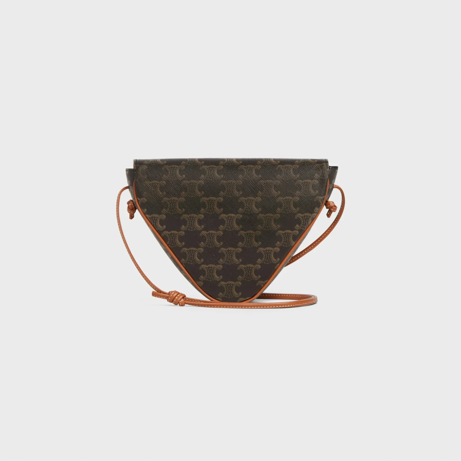 triangle bag in Triomphe Canvas with Celine print
