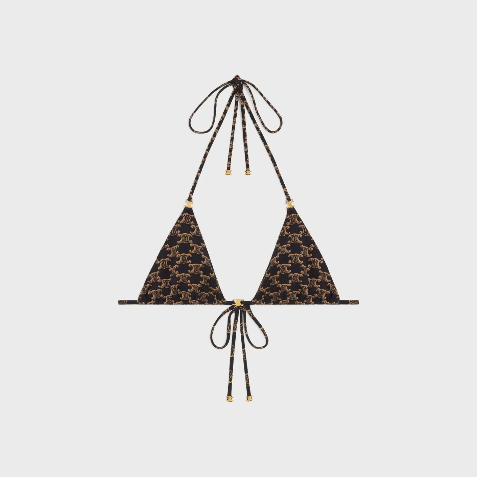 triangle top in monogram matte jersey