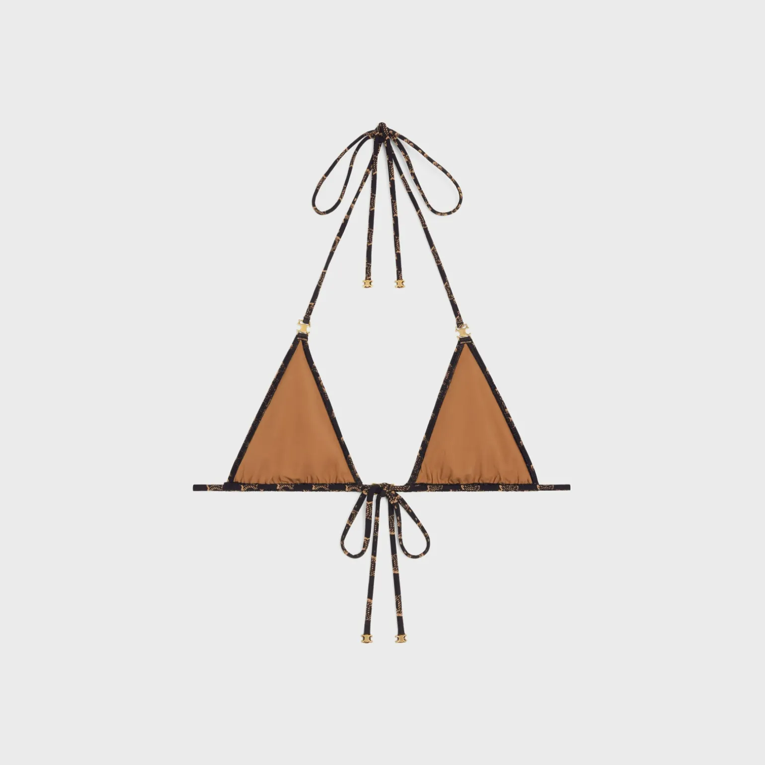 triangle top in monogram matte jersey