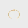 Triomphe Asymmetric Cuff in Brass with Gold Finish