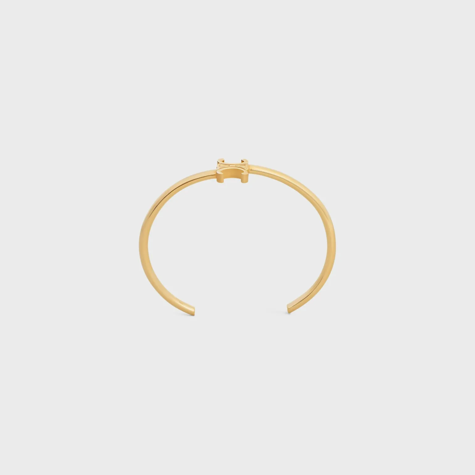 Triomphe Asymmetric Cuff in Brass with Gold Finish