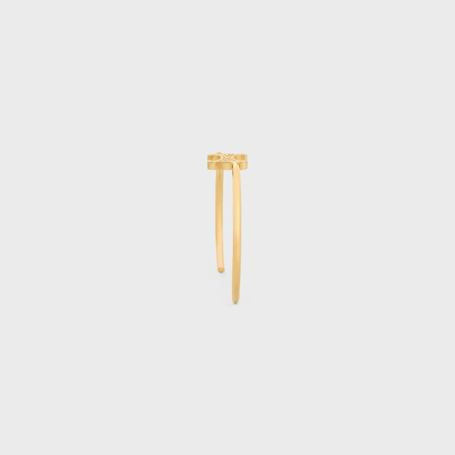 Triomphe Asymmetric Cuff in Brass with Gold Finish
