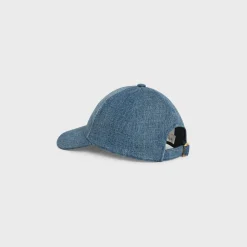 TRIOMPHE BASEBALL CAP IN DENIM UNION WASH