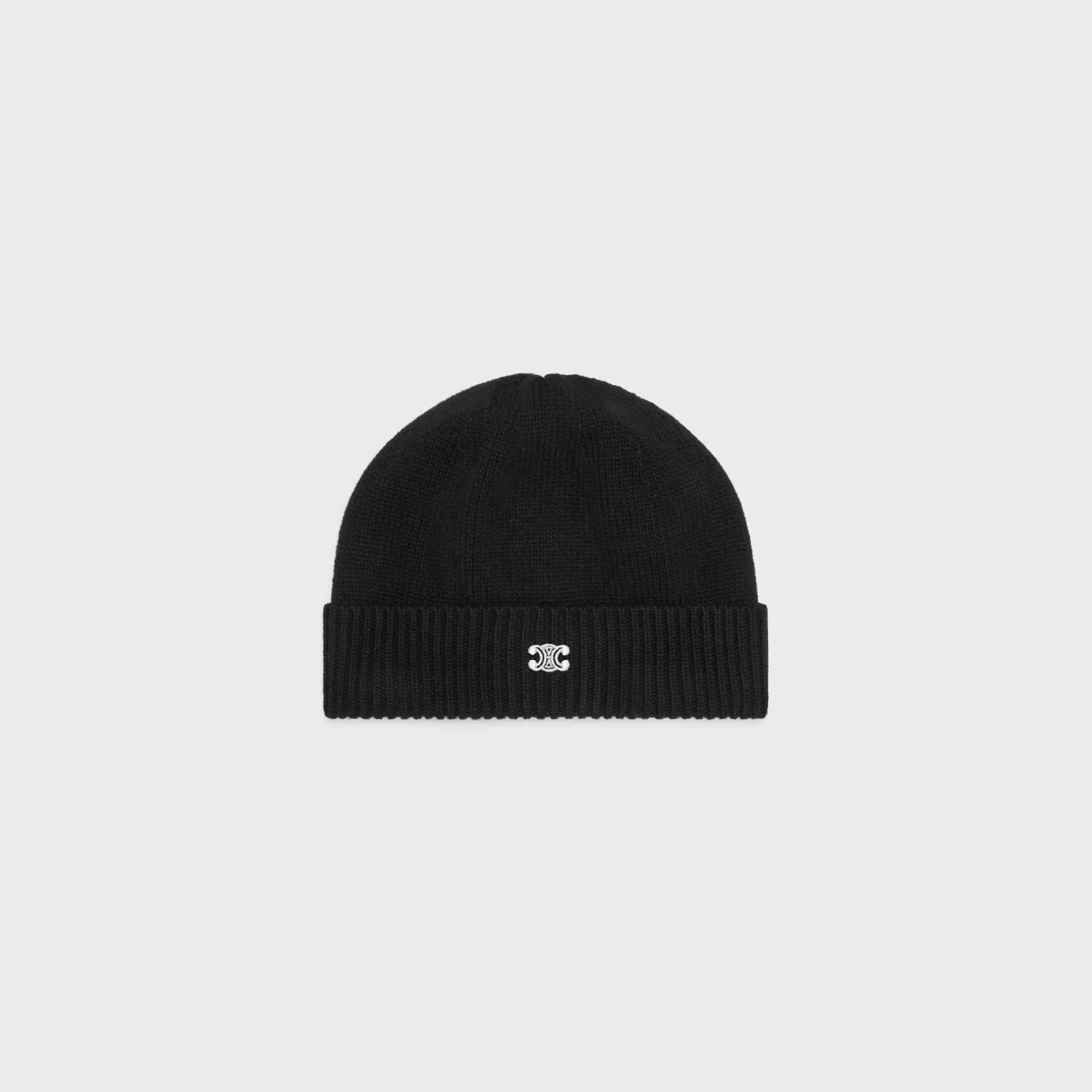 triomphe beanie in wool and cashmere