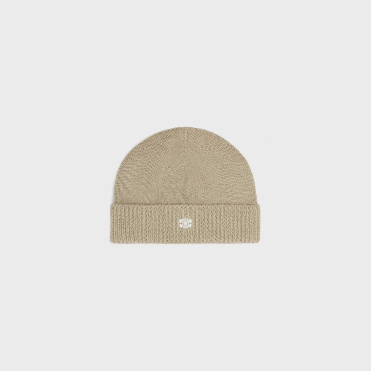 triomphe beanie in wool and cashmere