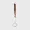 Triomphe Bottle Opener in Steel and calfskin