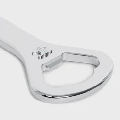 Triomphe Bottle Opener in Steel and calfskin