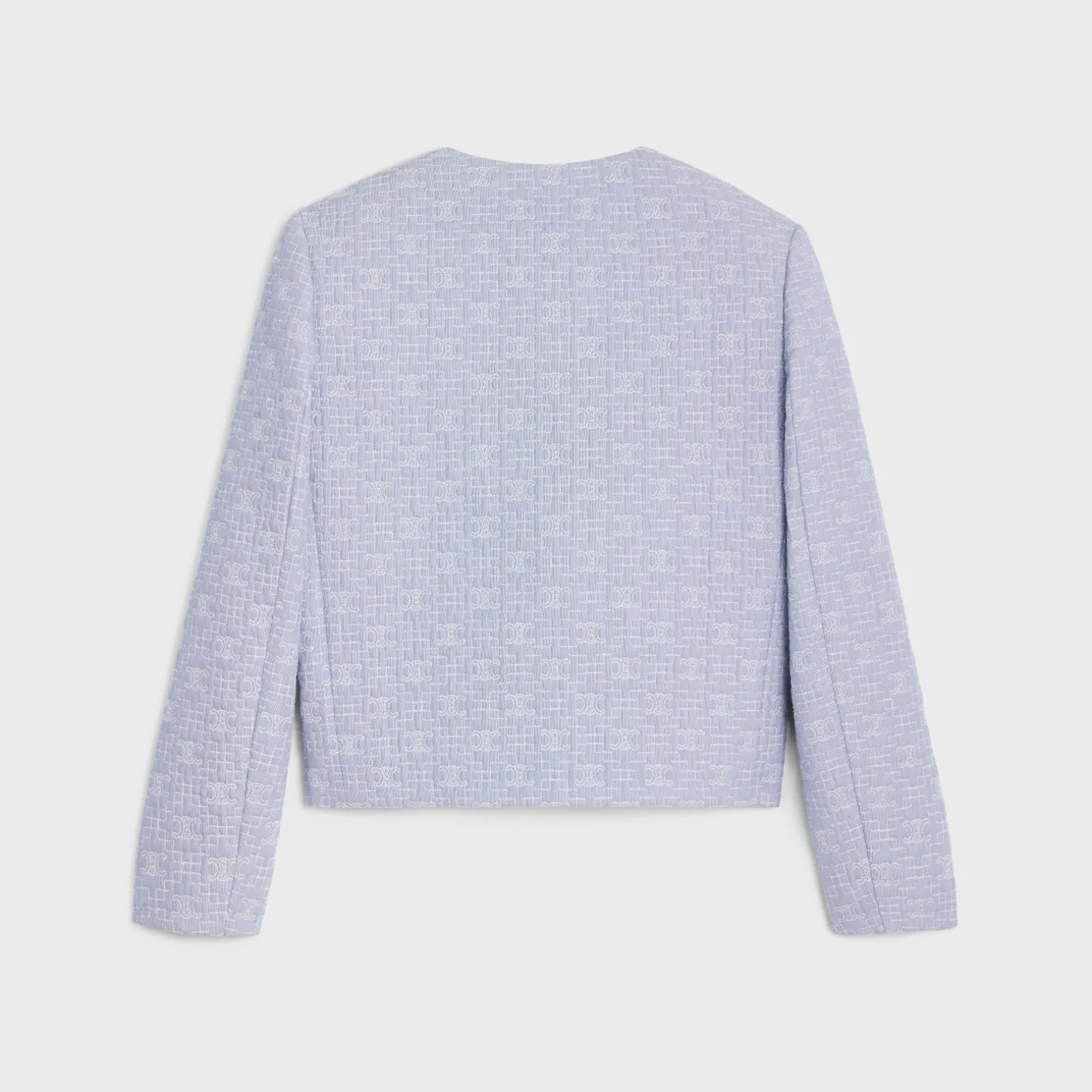 triomphe boutis chelsea jacket in striped cotton