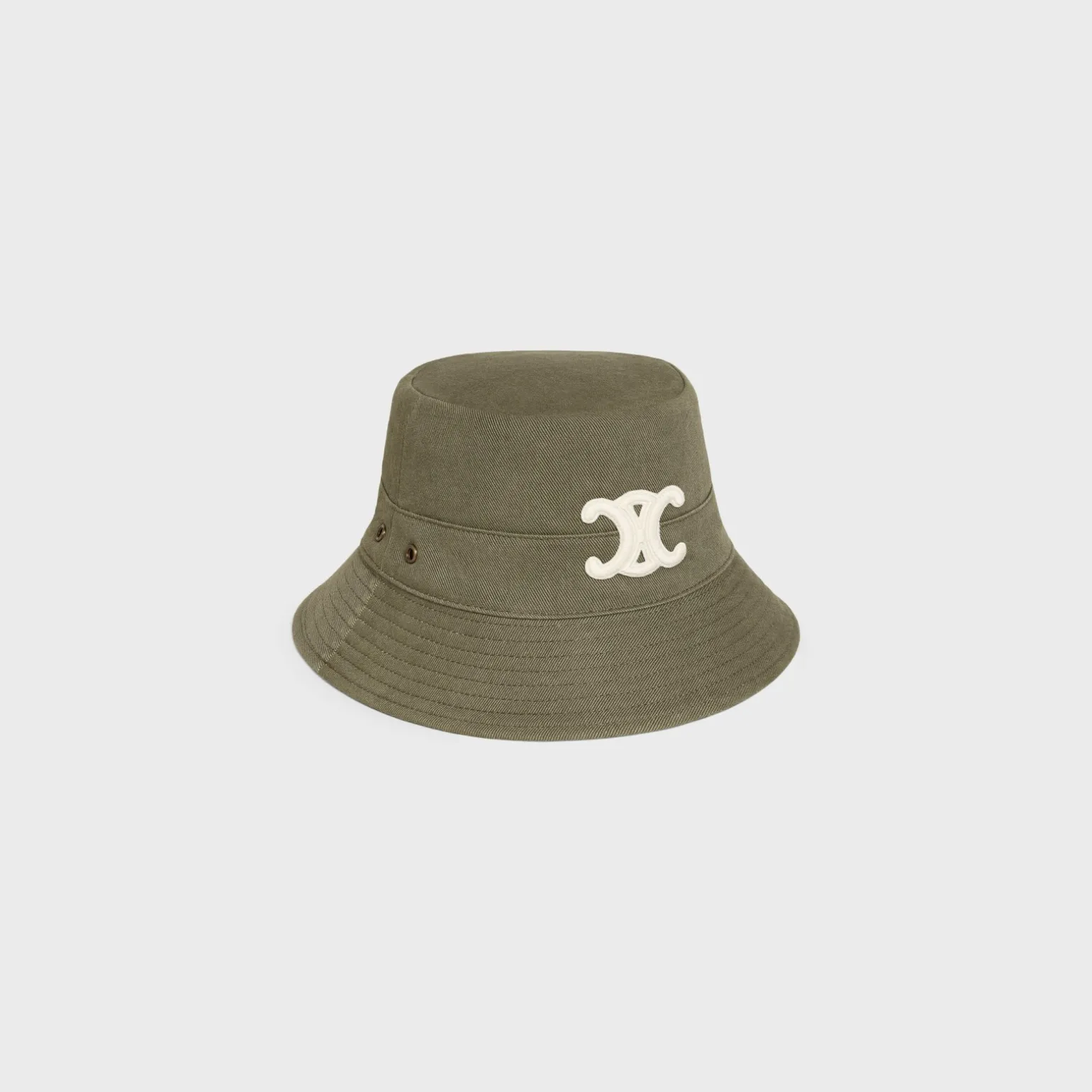 triomphe bucket hat in cotton gabardine
