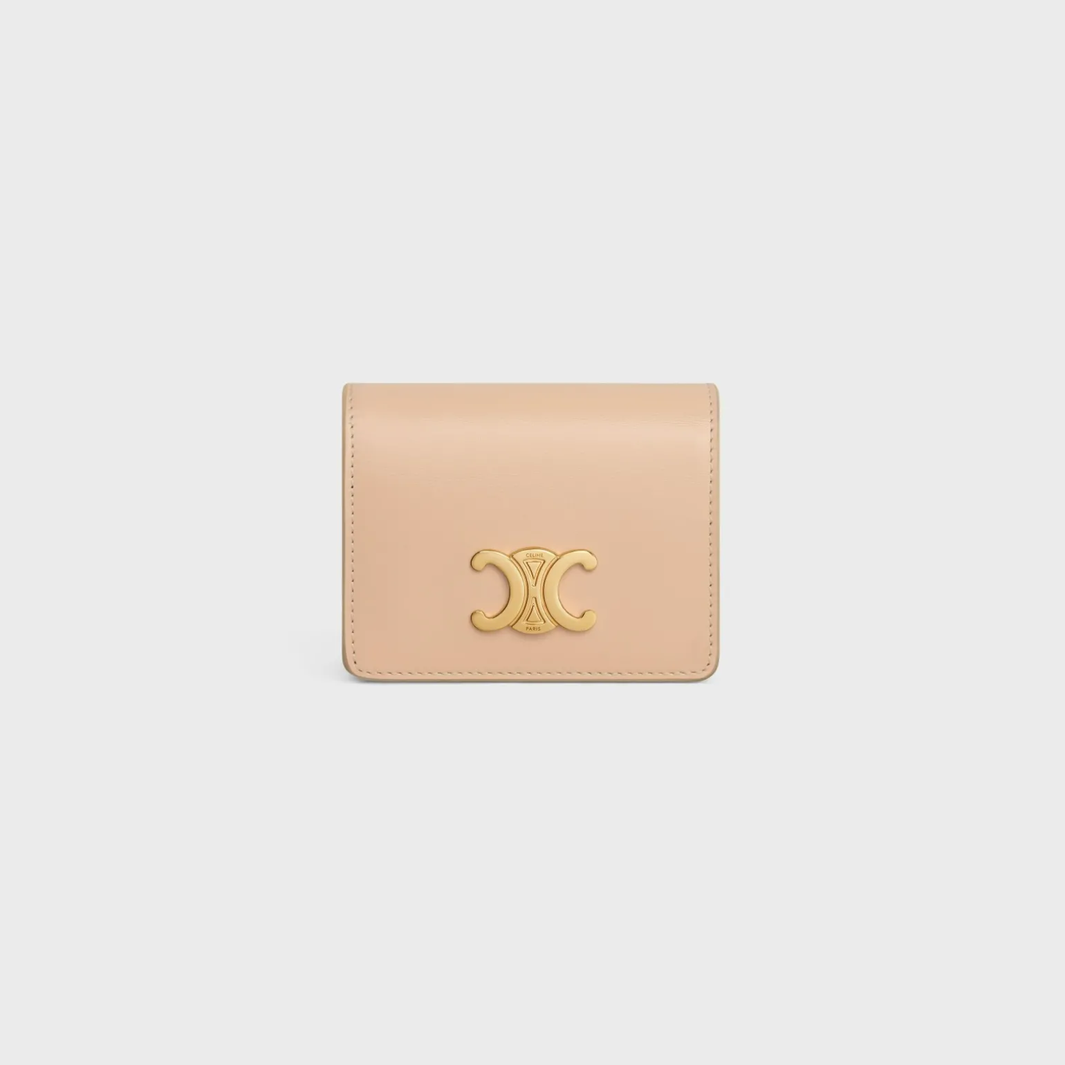 TRIOMPHE BUSINESS CARD HOLDER in SHINY CALFSKIN