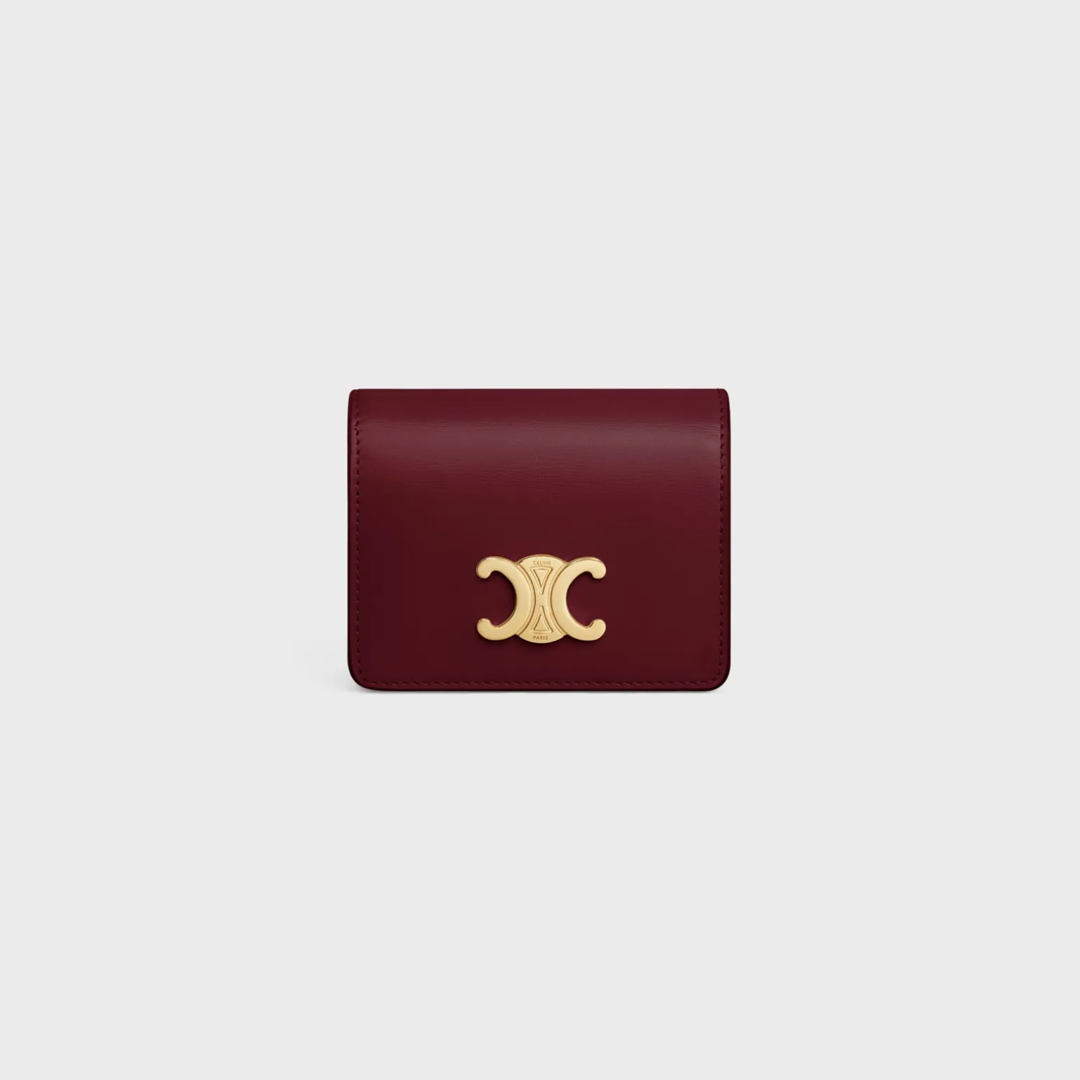 TRIOMPHE BUSINESS CARD HOLDER in SHINY CALFSKIN