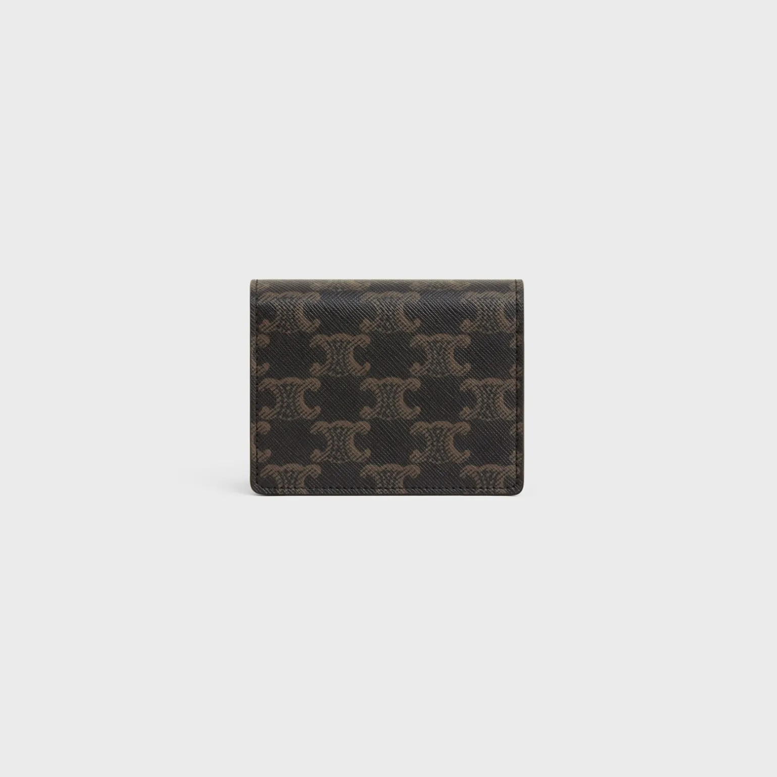 TRIOMPHE BUSINESS CARD HOLDER in Triomphe Canvas AND Lambskin