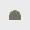 triomphe cable-knit beanie in cashmere