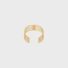 Triomphe Cage Cuff in Brass with Gold Finish