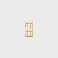 Triomphe Cage Cuff in Brass with Gold Finish