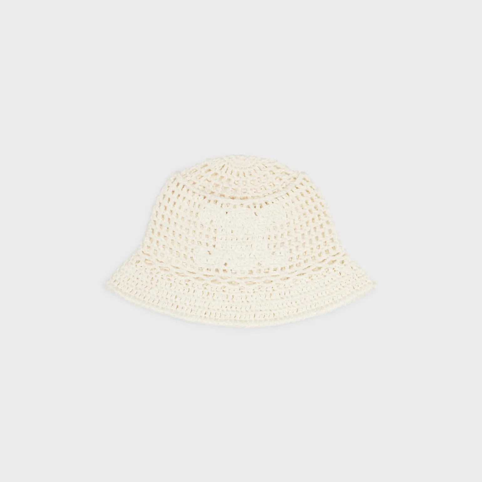 triomphe cloche beanie in crocheted cotton