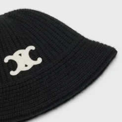 Triomphe cloche beanie in cashmere