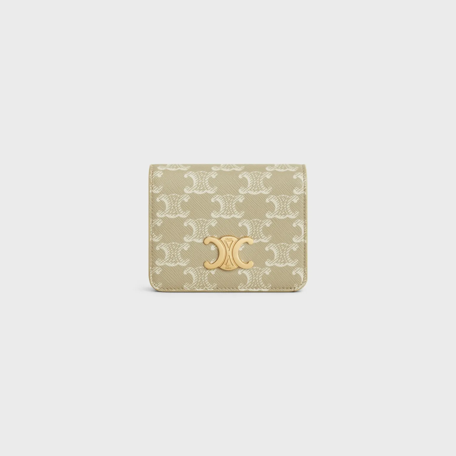 TRIOMPHE COMPACT WALLET in TRIOMPHE CANVAS
