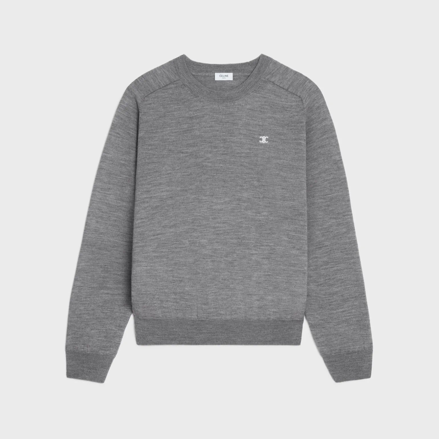 triomphe crew neck sweater in wool