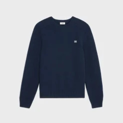 triomphe crew neck sweater in cashmere wool