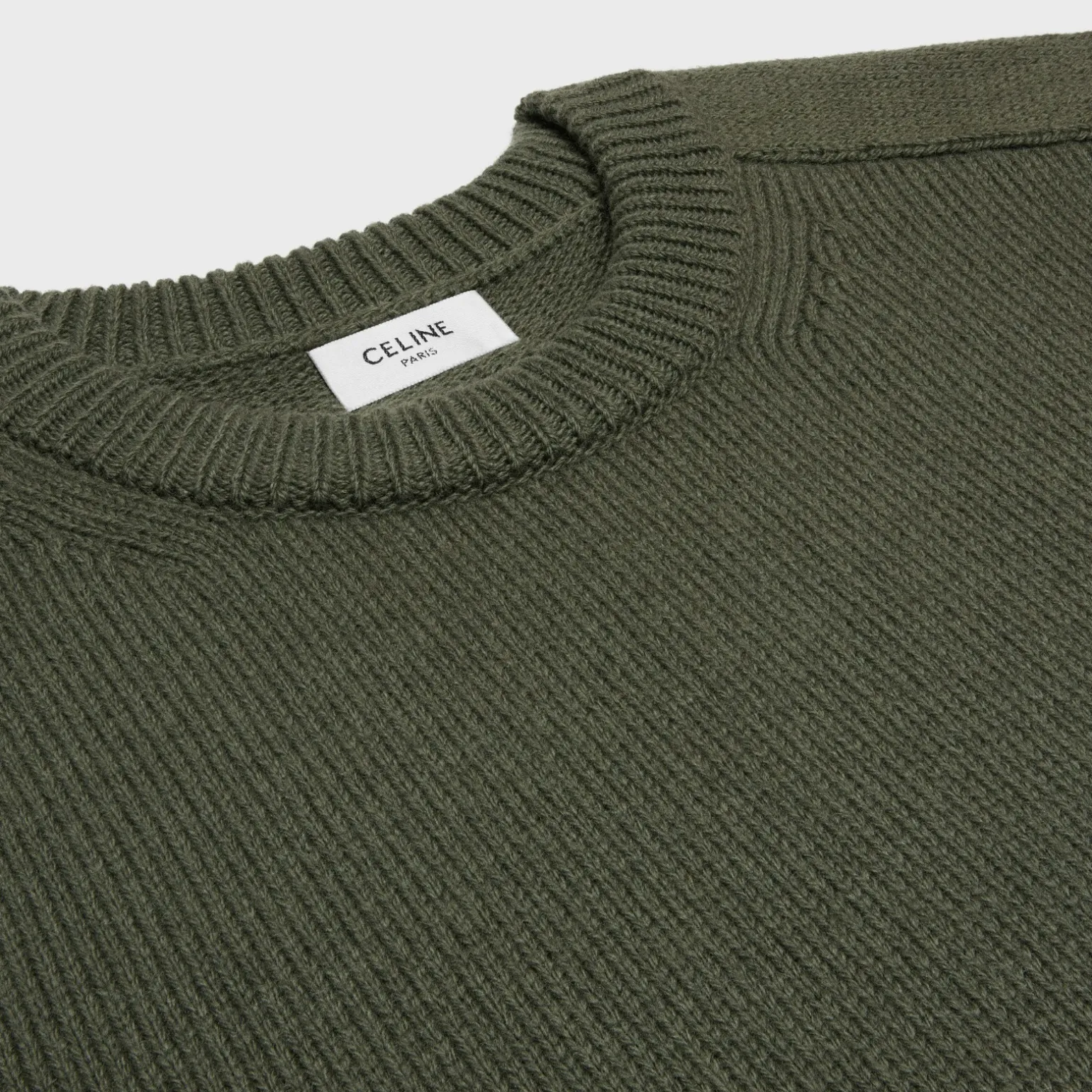 triomphe crew neck sweater in wool and cashmere