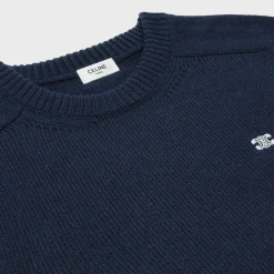 triomphe crew neck sweater in cashmere wool