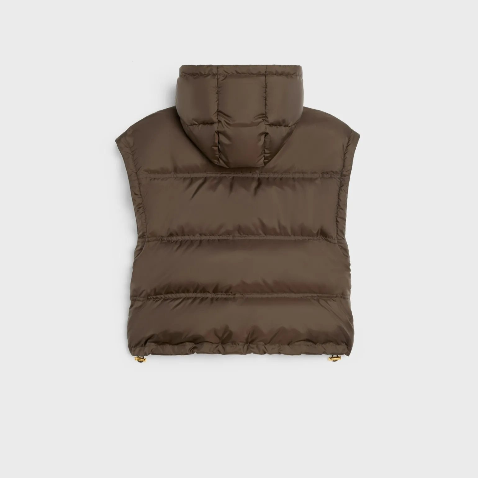 Triomphe cropped down jacket in lightweight nylon