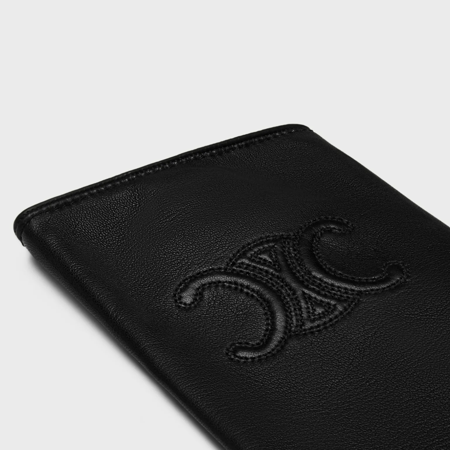 triomphe gloves in plongé lambskin