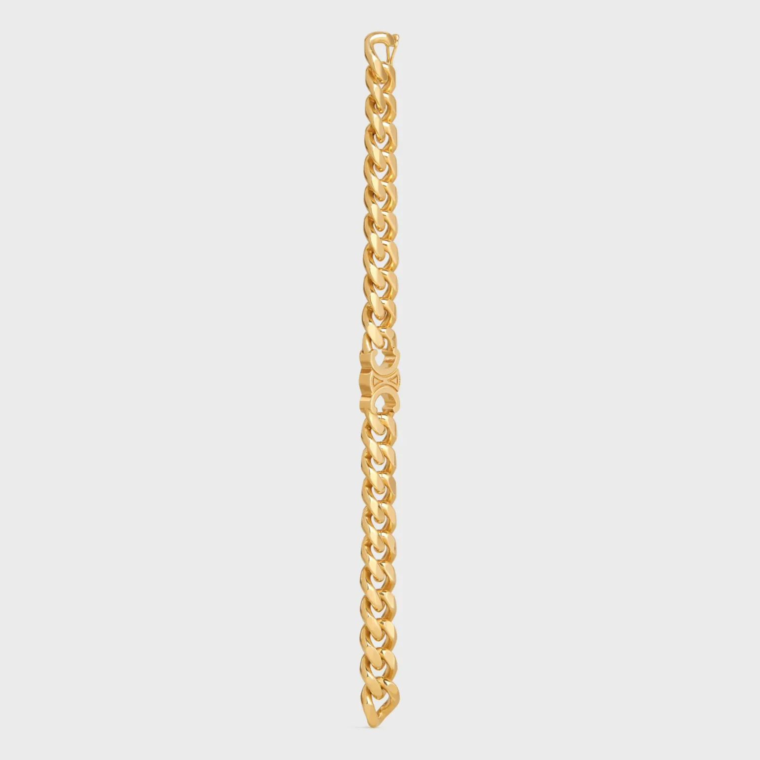 Triomphe Gourmette Bracelet in Brass with Gold Finish