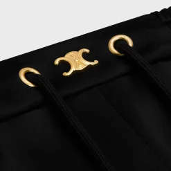 triomphe jogging pants in flowing satin