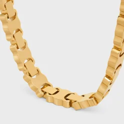 Triomphe Link Bracelet in Brass with Gold Finish
