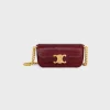 TRIOMPHE LIPSTICK CASE ON CHAIN IN LIZARD