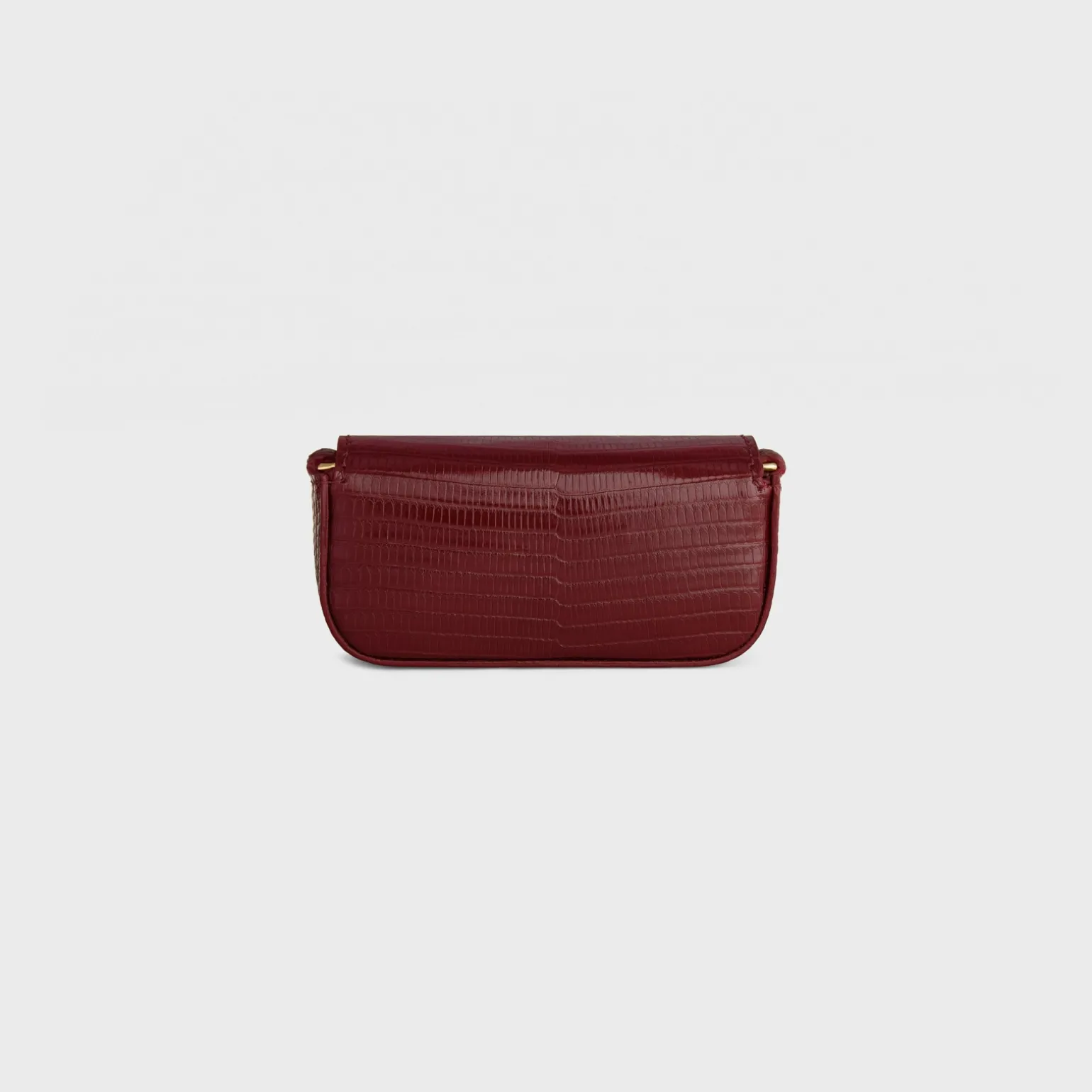 TRIOMPHE LIPSTICK CASE ON CHAIN IN LIZARD