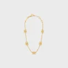 Triomphe Mini Triomphe Bracelet in Brass with Gold Finish