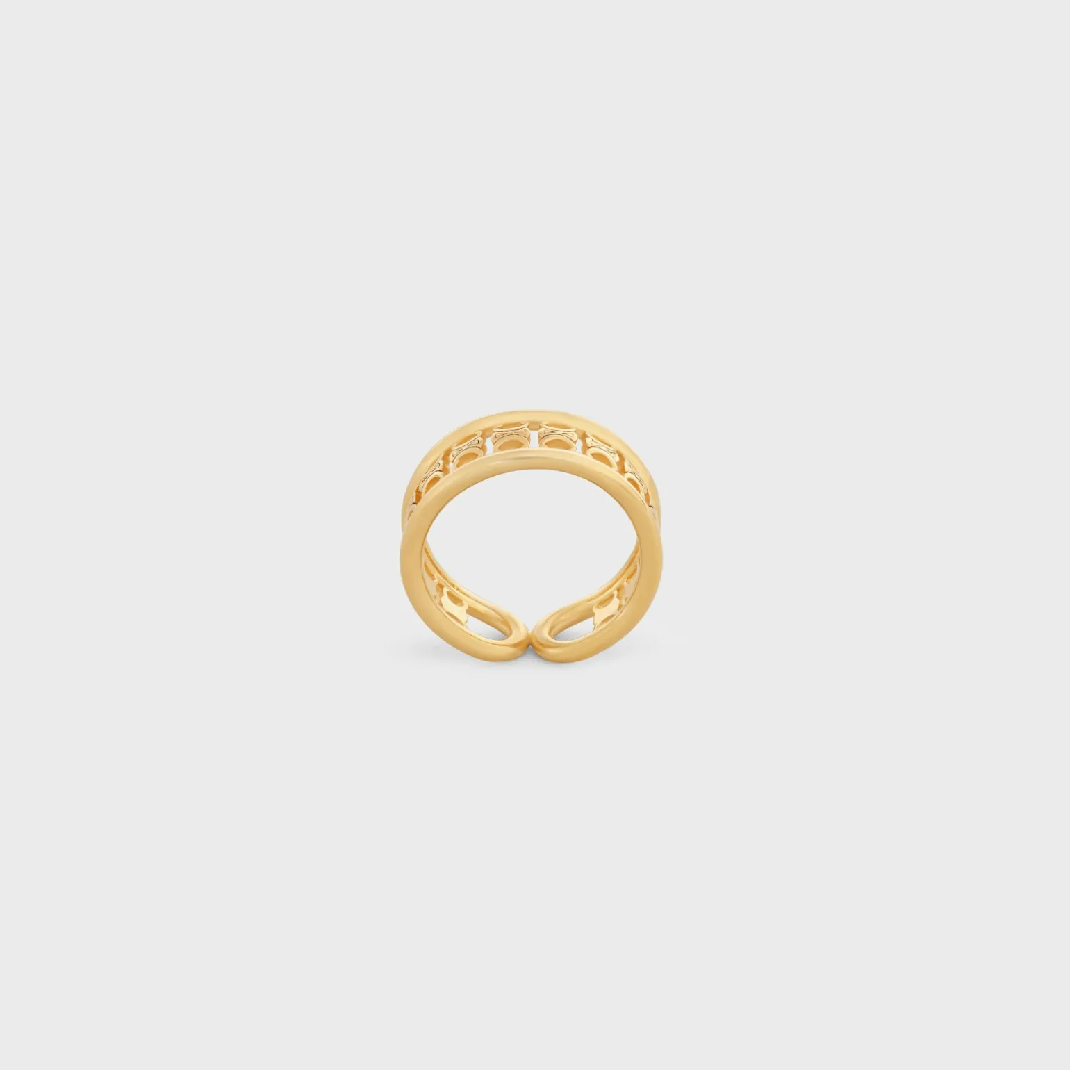 Triomphe Multi Ring in Brass with Gold Finish