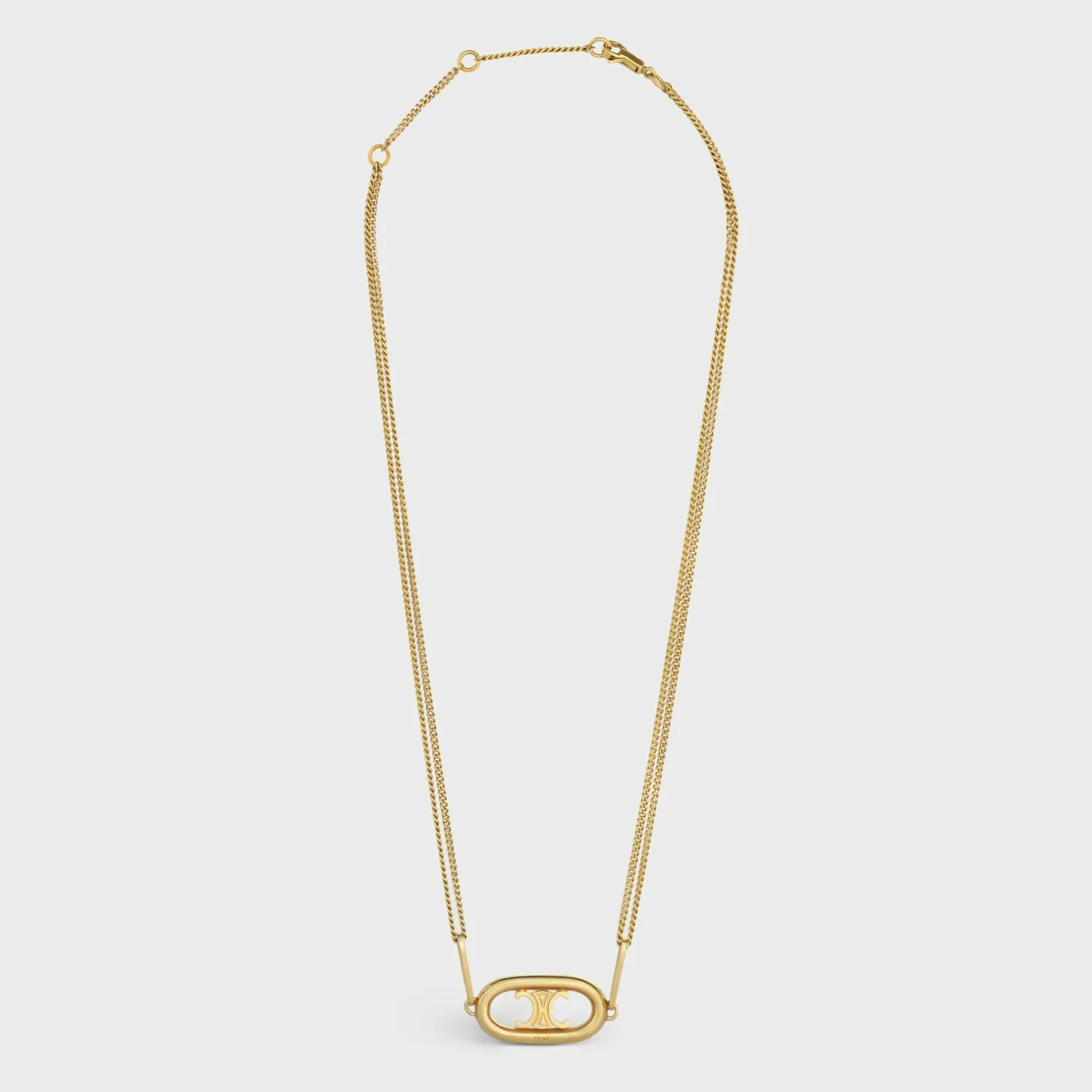 Triomphe Necklace in Gold Brass